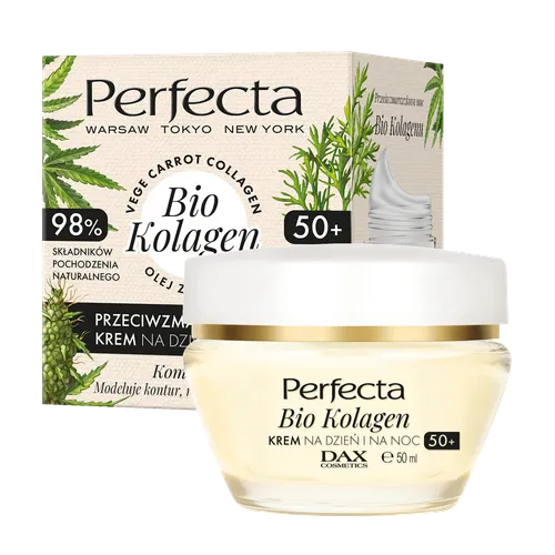 Perfecta Bio Kolagen, Przeciwzmarszczkowy krem na dzień i na noc 50+