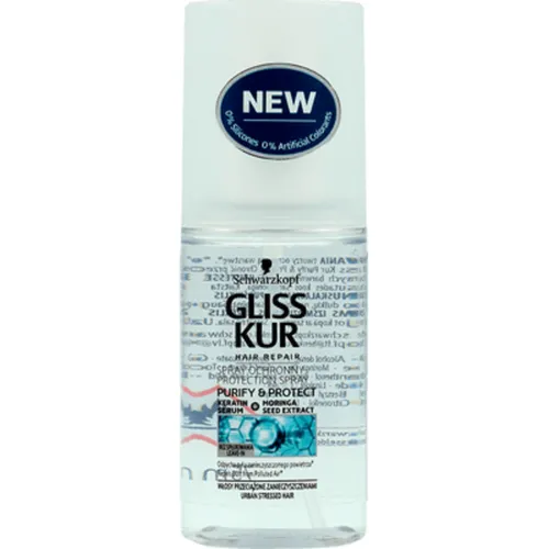Schwarzkopf Gliss Purify & Protect, Spray ochronny do włosów przeciążonych zanieczyszczeniami