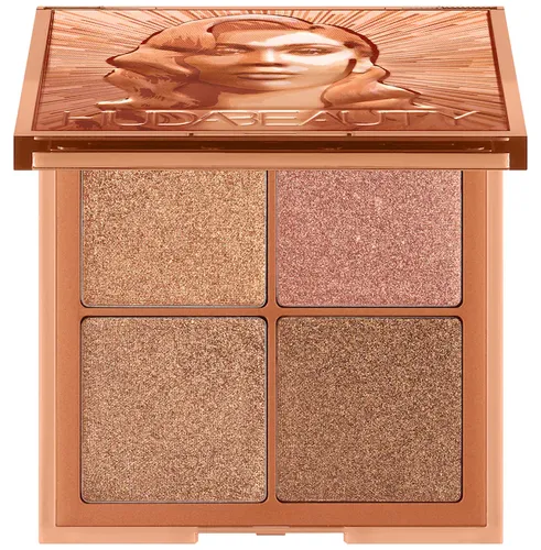 Huda Beauty Mini Glow Obsessions, Highlighter Palette (Paleta rozświetlaczy do twarzy) - 3