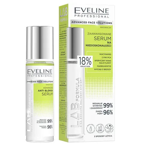 Eveline Cosmetics Advanced Face Solutions, Lab Formula, Zaawansowane serum na niedoskonałości