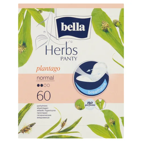 Bella Panty, Herbs Plantago, Sensitive Normal (Wkładki higieniczne wzbogacone babką lancetowatą) - 1