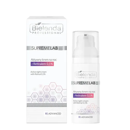 Bielenda Professional SUPREMELAB Re-Advanced, Aktywny krem na noc z retinalem 0,1%