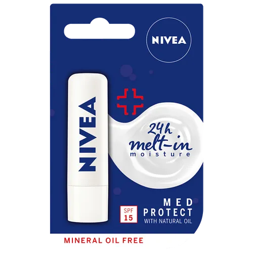 Nivea Med Repair 24h Melt-in Moisture, Pomadka pielęgnacyjna SPF 15