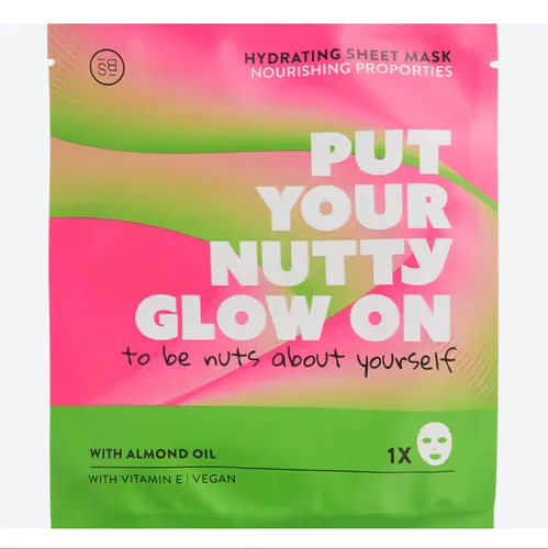 Action Put Your Nutty Glow On, Face Sheet Mask (Maska do twarzy w płachcie)