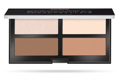 PUPA Contouring & Strobing #Ready 4 Selfie Palette (Kompaktowa paleta do konturownia i strobingu) - 1