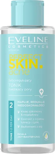 Eveline Cosmetics Perfect Skin. Acne, Seboregulujący tonik zwężający pory