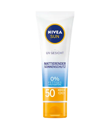 Nivea Sun, Mattierender Sonnenschutz SPF50 (Matujący krem z ochroną przeciwsłoneczną SPF 50)
