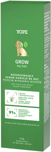 Yope Grow My Hair, Rozgrzewające serum-kuracja na noc przeciw wypadaniu włosów - 2
