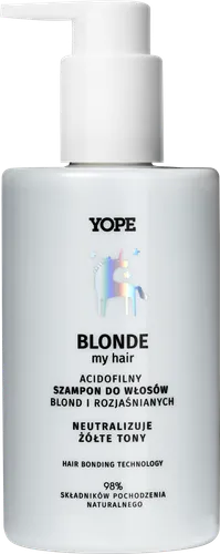 Yope Blonde My Hair, Acidofilny szampon do włosów blond i rozjaśnianych