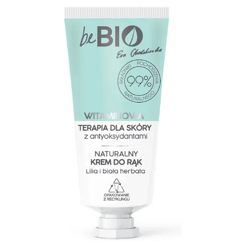 beBIO Naturalny krem do rąk `Lilia i biała herbata`