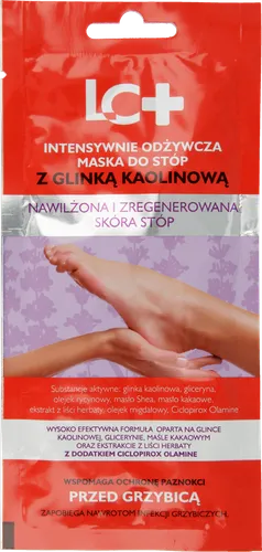 Laura Conti Intensywnie odżywcza maska do stóp z glinką kaolinową