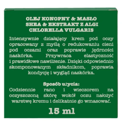 Efektima Intensywna pielęgnacja, Krem pod oczy z olejem konopnym - 3