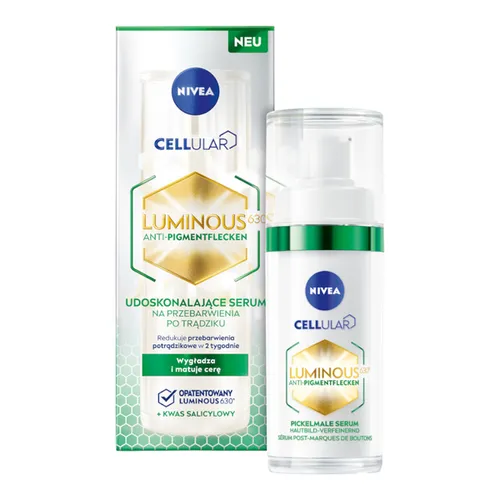 Nivea Cellular Luminous 630, Udoskonalające serum na przebarwienia po trądziku