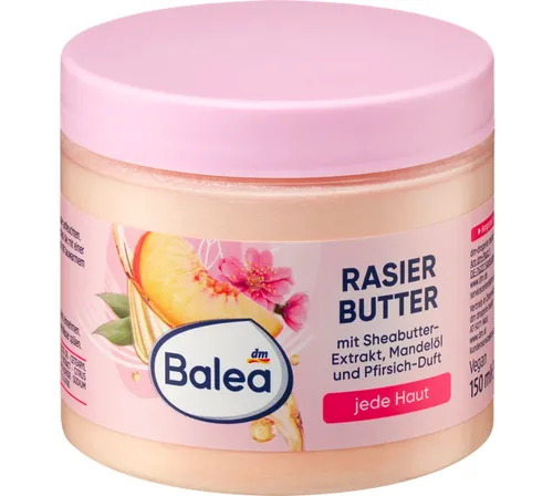Balea Apricot, Shaving Butter with Shea Butter, Almond Oil & Apricot Extract (Masło do golenia ciała z masłem shea, olejem ze słodkich migdałów i ekstraktem z brzoskwini)