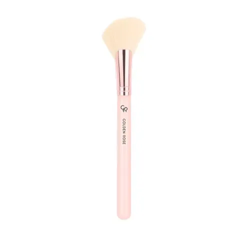 Golden Rose Nude, Angled Contour Brush (Skośny pędzel do konturowania)