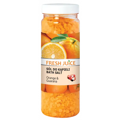 Fresh Juice Bath Salt Orange & Guarana (Sól do kąpieli `Pomarańcza i guarana`)