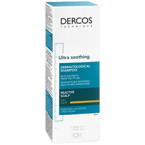 Vichy Dercos, Ultra Soothing Shampoo (Szampon łagodzący do włosów normalnych i przetłuszczających się)