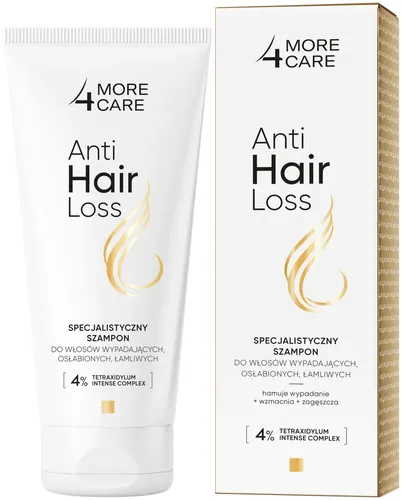 More4Care Anti Hair Loss, Specjalistyczny szampon do włosów wypadających, osłabionych, łamliwych