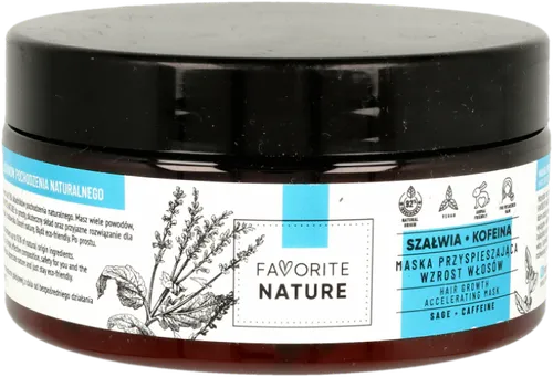 Favorite Nature Maska przyspieszająca wzrost włosów `Szałwia i kofeina`