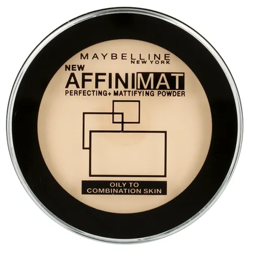 Maybelline New York AffiniMat, Perfecting + Mattifying Powder (Matujący puder prasowany)
