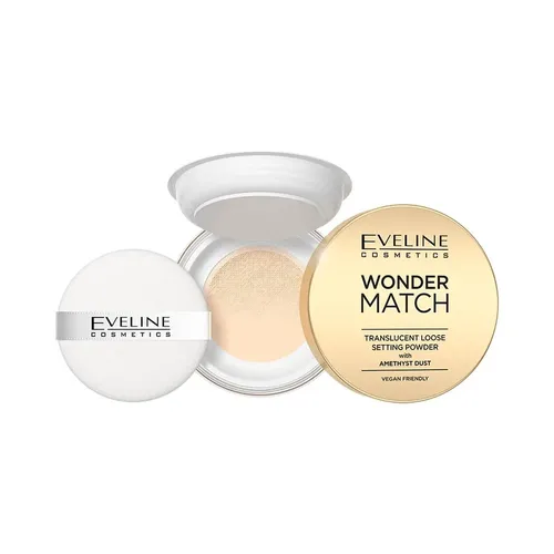 Eveline Cosmetics Wonder Match, Translucent Loose Setting Powder with Amethyst Dust (Puder utrwalający z ametystowym pyłkiem) - 2