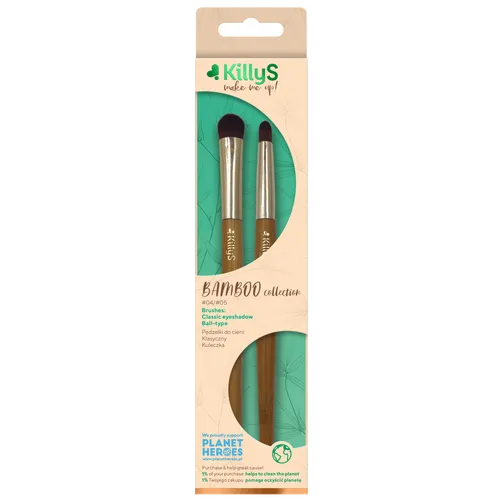 KillyS Bamboo Collection, Pędzelki do cieni: klasyczny, kuleczka nr 04/05