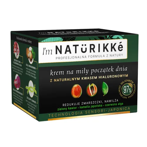 Naturikke Krem na miły początek dnia z naturalnym kwasem hialuronowym - 1