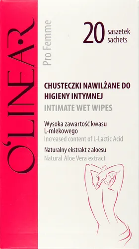 O'linear Pro Femme, Intimate Wet Wipes (Chusteczki nawilżane do higieny intymnej) - 2