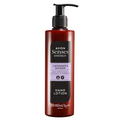 Avon Senses Essence, Lavender & Ginger, Hand Lotion with Extracts of Ginesing & Sandal Woodsh (Lotion do rąk `Lawenda i imbir`)