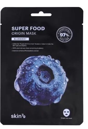 SKIN79 Super Food Origin Mask Blueberry (Odżywcza maska w płachcie)