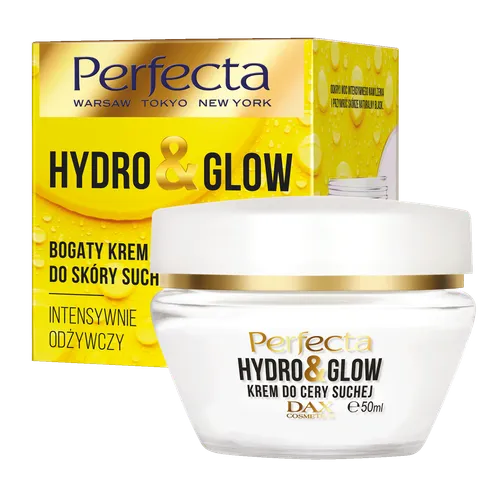 Perfecta Hydro & Glow, Bogaty krem do skóry suchej  intensywnie odżywczy