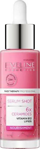 Eveline Cosmetics Face Therapy Professional, Serum Shot,  6x Ceramidy, Serum odżywcze