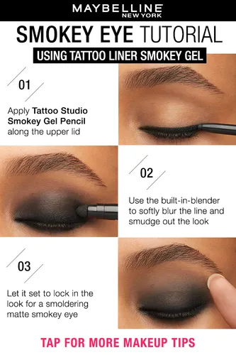 Maybelline New York Tattoo Liner Smokey Gel Pencil (Kredka do makijażu smokey eyes) - 4