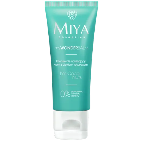 Miya Cosmetics myWONDERBALM, I'm Coco Nuts (Intensywnie nawilżający krem z olejkiem kokosowym, do twarzy, rąk i ciała)