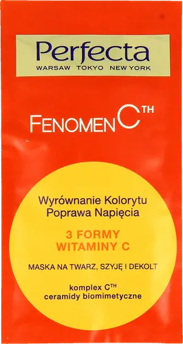 Perfecta Fenomen C, Maska na twarz, szyję i dekolt `Wyrównanie kolorytu`
