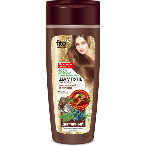 Fitokosmetik Szampon do włosów dziegciowy przeciwłupieżowy wzmacniający