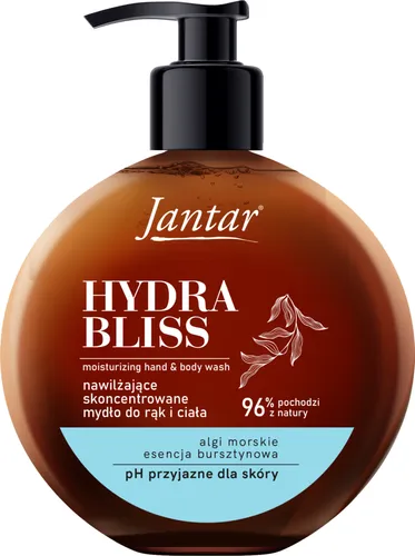 Jantar Hydra Bliss, Nawilżające skoncentrowane mydło do rąk i ciała