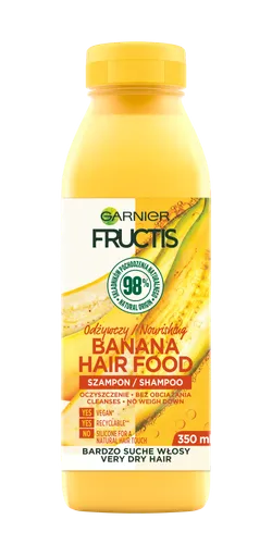 Garnier Fructis, Banana Hair Food, Odżywczy szampon do włosów bardzo suchych