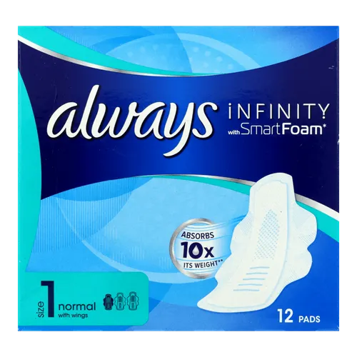 Always Infinity Smart Foam Normal (Ultracienkie podpaski z technologią termoaktywnej pianki rozmiar 1)