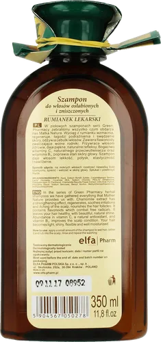 Green Pharmacy Szampon do włosów osłabionych i zniszczonych z rumiankiem lekarskim - 2