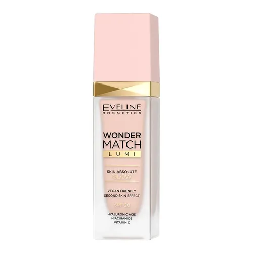 Eveline Cosmetics Wonder Match, Lumi Foundation SPF 20 (Podkład rozświetlający) - 1