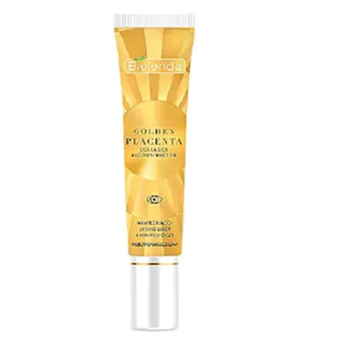 Bielenda Golden Placenta Collagen Reconstructor, Nawilżająco-liftingujący krem pod oczy przeciwzmarszczkowy