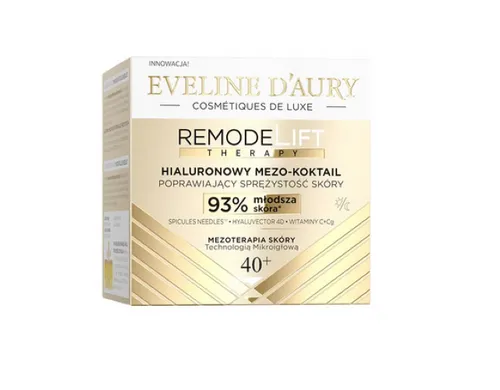 Eveline Cosmetics Eveline D’Aury RemodeLift Therapy, Hialuronowy mezo-koktail poprawiający sprężystość skóry 40+