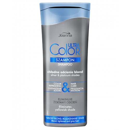 Joanna Ultra Color System, Szampon do włosów blond, rozjaśnianych i siwych (nowa wersja) - 2