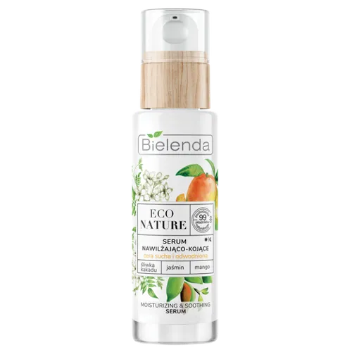 Bielenda Eco Nature, Nawilżająco-kojące serum do twarzy `Śliwka kakadu, jaśmin i mango`