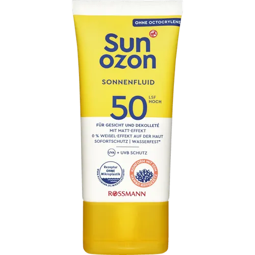 SunOzon Classic Sonnenfluid LSF 50 mit Matt-Effekt (Fluid przeciwsłoneczny SPF 50 (nowa wersja))