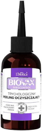 L'biotica Biovax Sebocontrol, Trychologiczny peeling oczyszczający