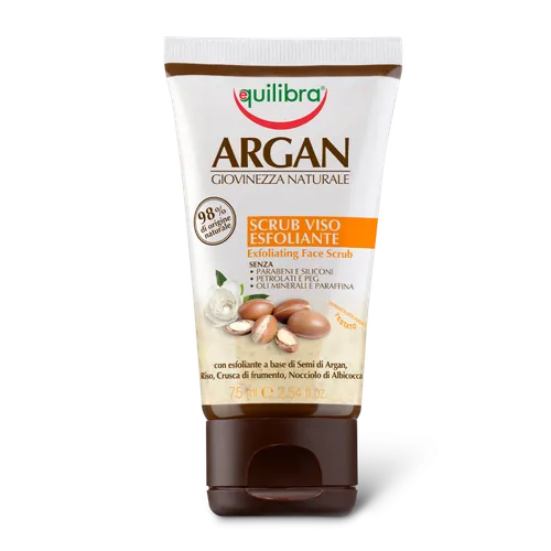 Equilibra Argan, Scrub Viso Esfoliante (Złuszczający peeling do twarzy)