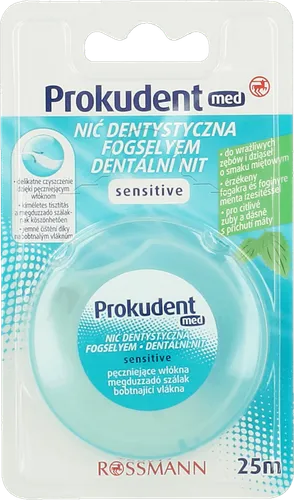 Prokudent Med Sensitive, Nić dentystyczna do pielęgnacji wrażliwych zębów i dziąseł - 1