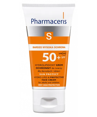 Pharmaceris S, Hydrolipidowy krem ochronny do twarzy dla dorosłych i dzieci SPF 50+